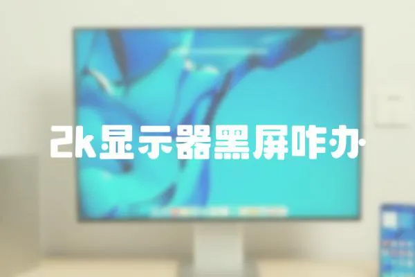 2k顯示器黑屏咋辦