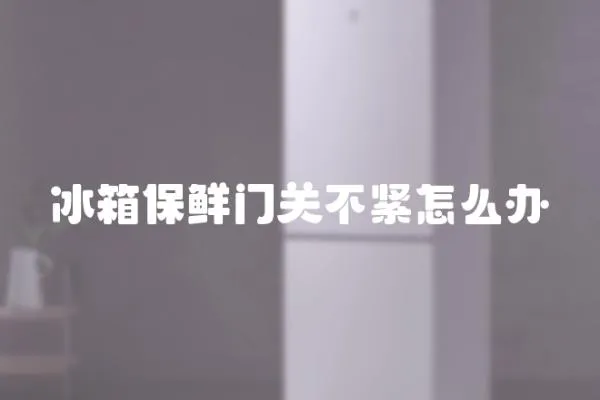 冰箱保鮮門關不緊怎么辦
