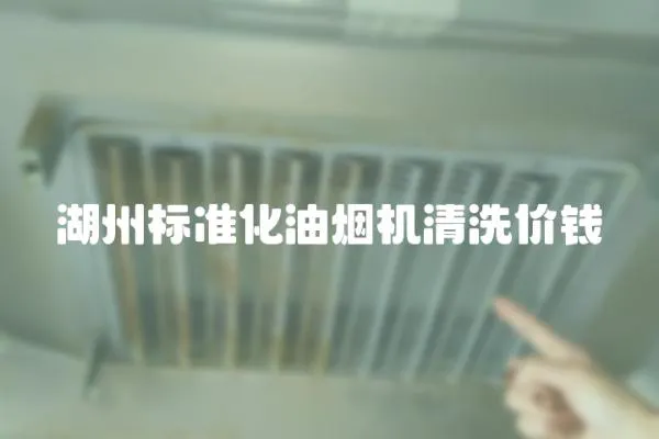 湖州標準化油煙機清洗價錢