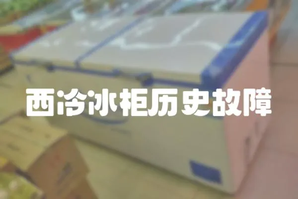 西冷冰柜歷史故障