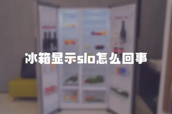 冰箱顯示slo怎么回事