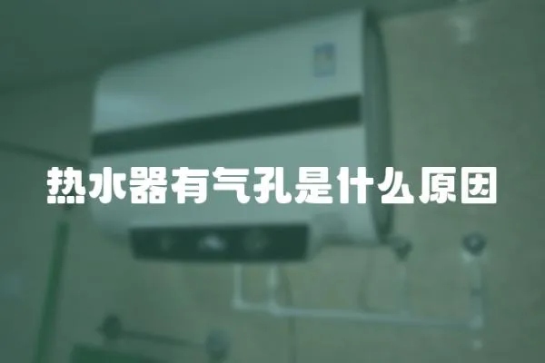 熱水器有氣孔是什么原因