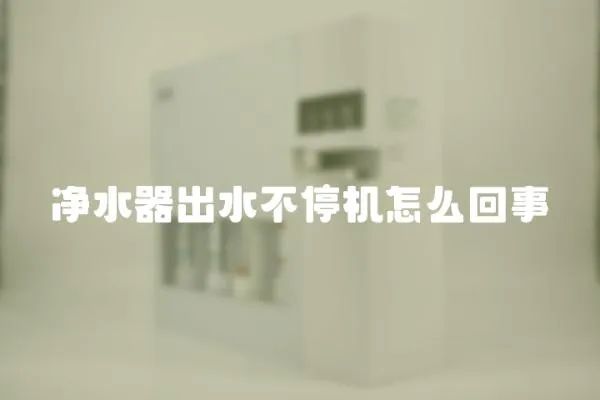 凈水器出水不停機怎么回事