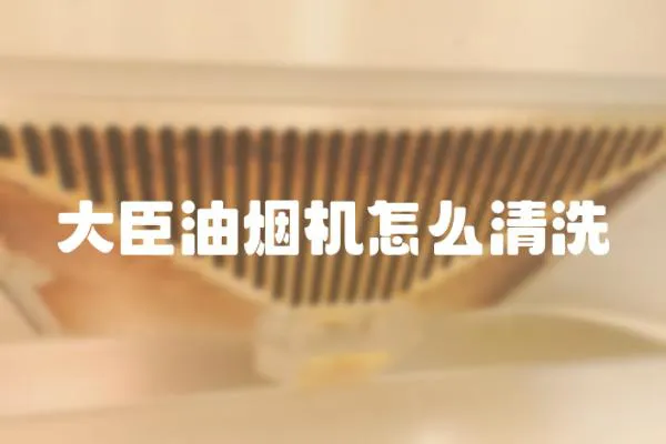 大臣油煙機(jī)怎么清洗