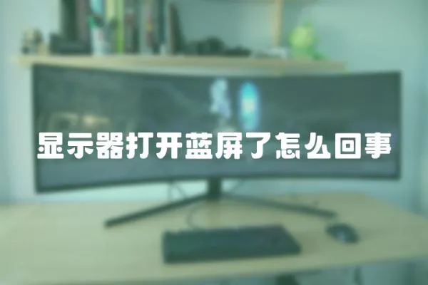 顯示器打開藍屏了怎么回事