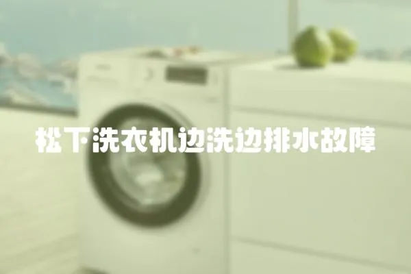 松下洗衣機邊洗邊排水故障