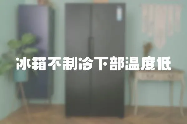 冰箱不制冷下部溫度低