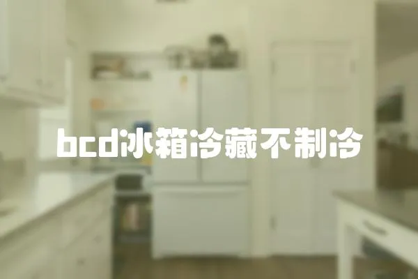 bcd冰箱冷藏不制冷
