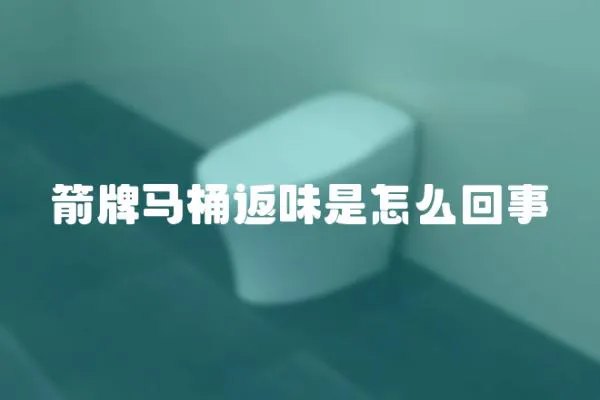 箭牌馬桶返味是怎么回事