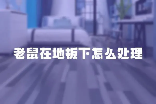 老鼠在地板下怎么處理