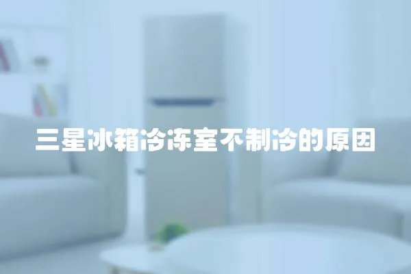 三星冰箱冷凍室不制冷的原因