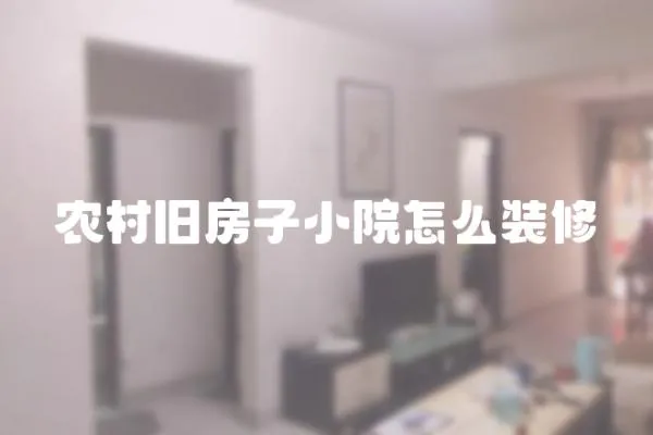 農(nóng)村舊房子小院怎么裝修