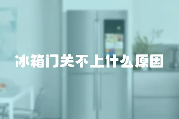 冰箱門關不上什么原因