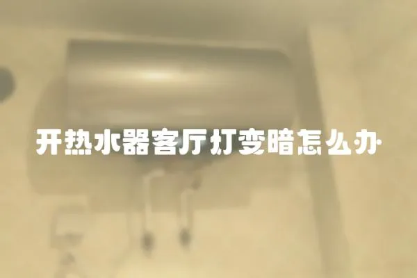 開熱水器客廳燈變暗怎么辦