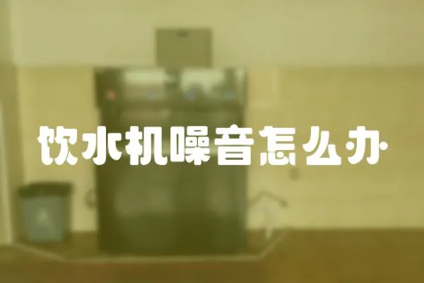 飲水機(jī)噪音怎么辦