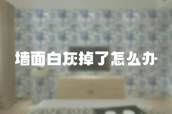 墻面白灰掉了怎么辦