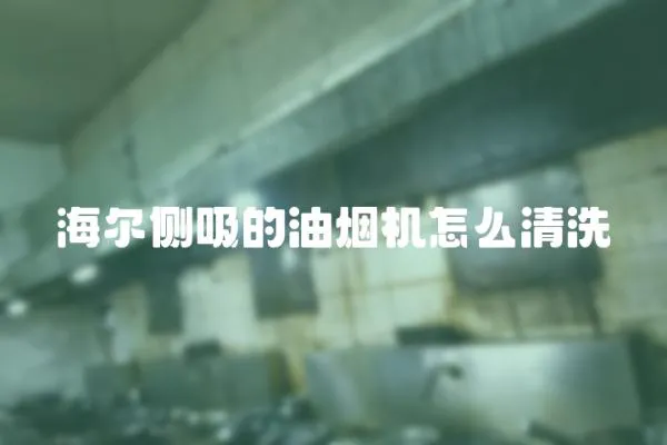 海爾側(cè)吸的油煙機(jī)怎么清洗