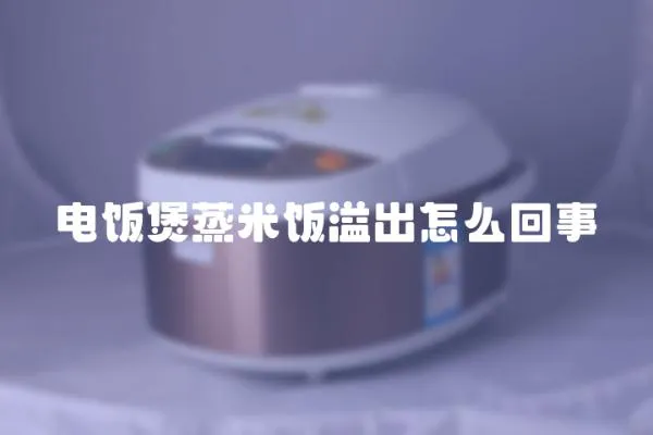 電飯煲蒸米飯溢出怎么回事