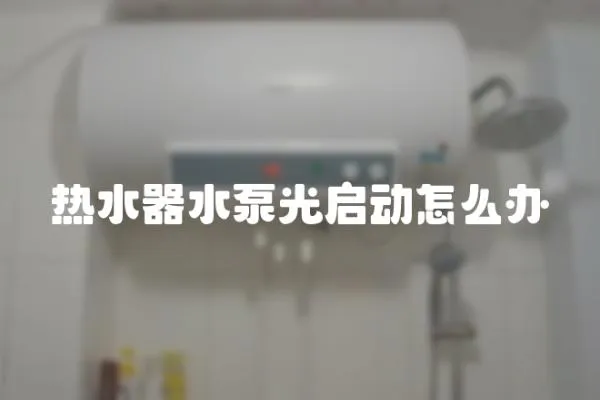 熱水器水泵光啟動怎么辦