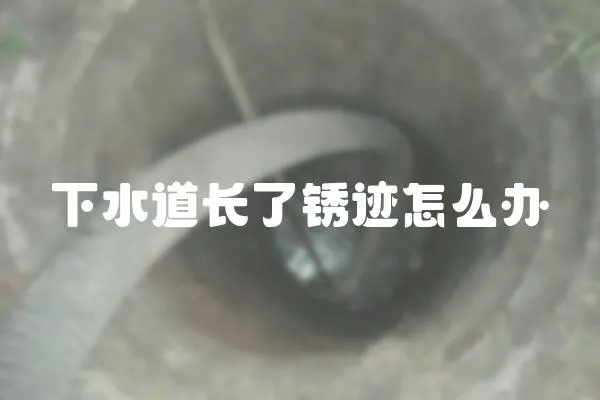 下水道長了銹跡怎么辦