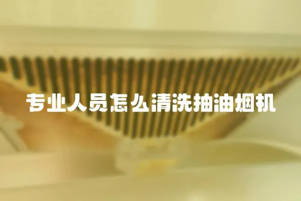 專業人員怎么清洗抽油煙機