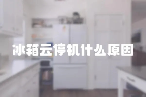 冰箱云停機什么原因