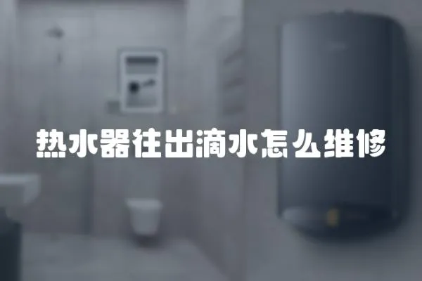 熱水器往出滴水怎么維修