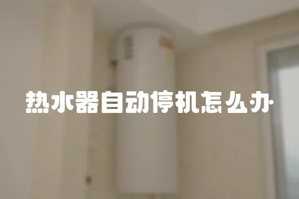 熱水器自動停機怎么辦