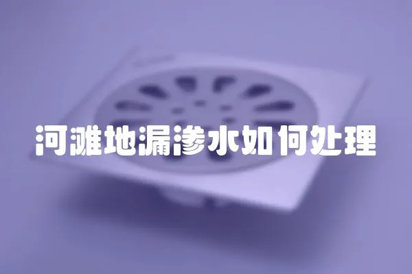 河灘地漏滲水如何處理