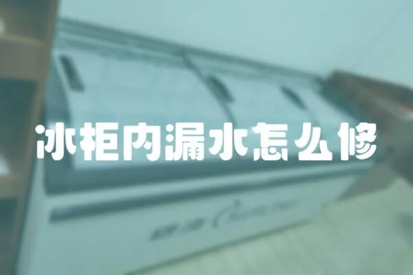 冰柜內(nèi)漏水怎么修