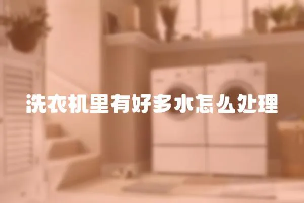 洗衣機里有好多水怎么處理