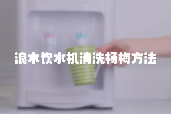 浪木飲水機清洗楊梅方法