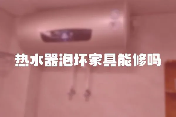 熱水器泡壞家具能修嗎