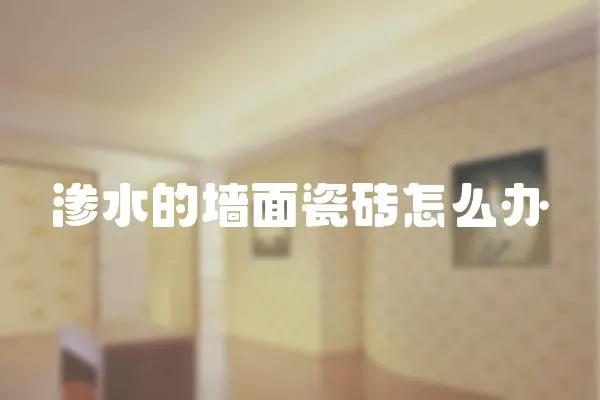滲水的墻面瓷磚怎么辦