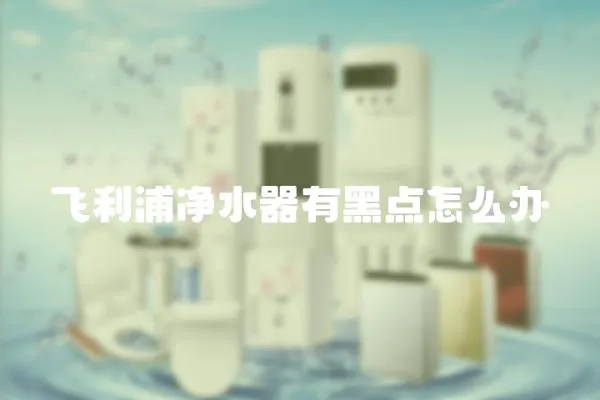飛利浦凈水器有黑點怎么辦