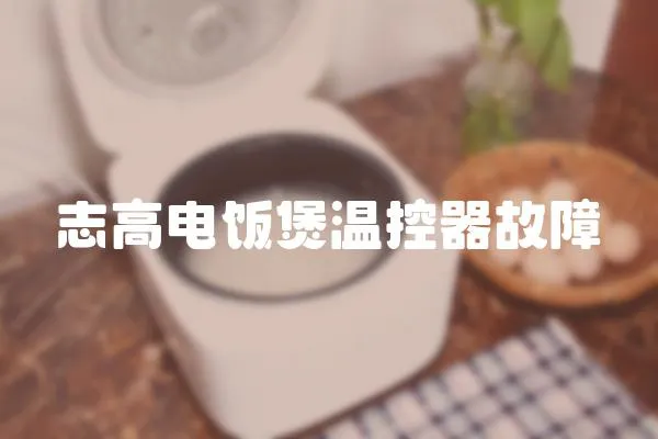 志高電飯煲溫控器故障