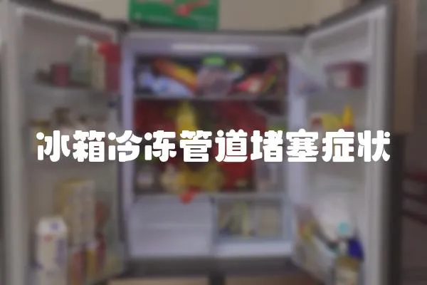 冰箱冷凍管道堵塞癥狀