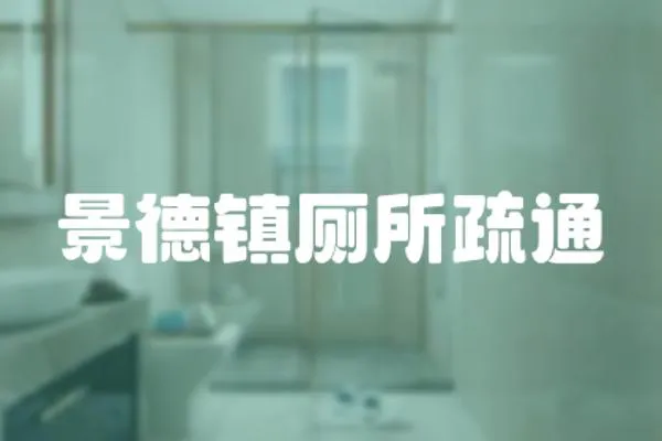 景德鎮廁所疏通