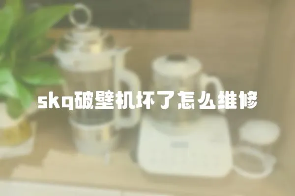 skg破壁機壞了怎么維修