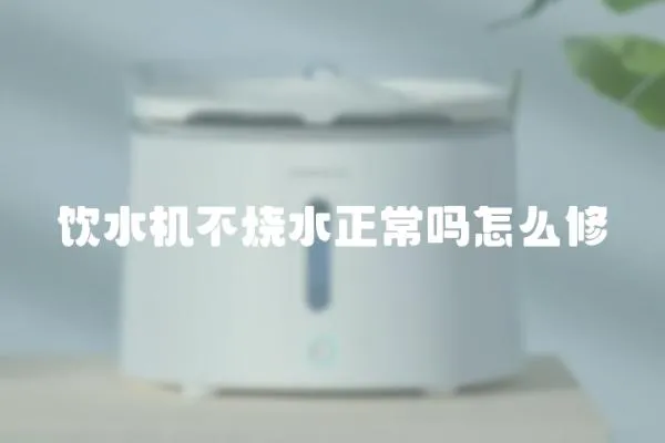 飲水機不燒水正常嗎怎么修