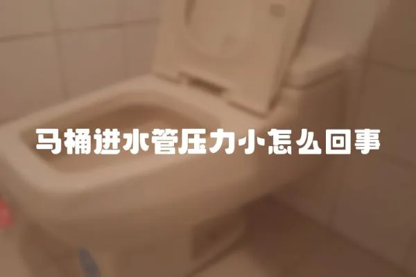馬桶進(jìn)水管壓力小怎么回事