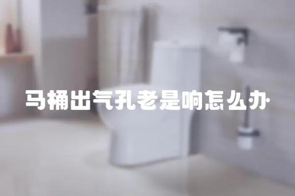 馬桶出氣孔老是響怎么辦