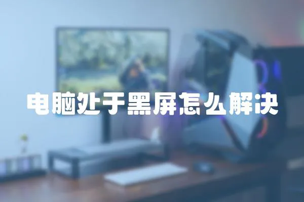 電腦處于黑屏怎么解決