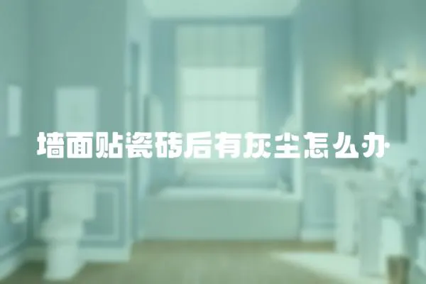 墻面貼瓷磚后有灰塵怎么辦