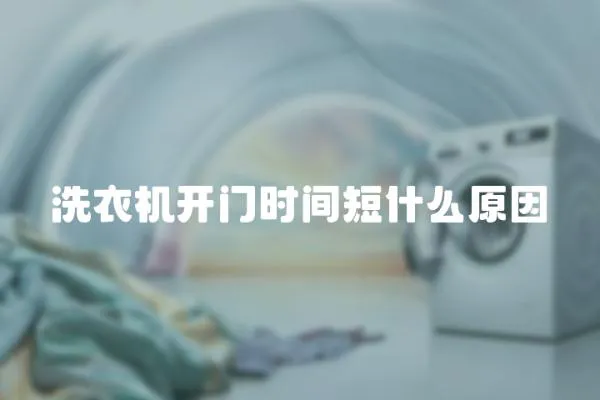 洗衣機(jī)開門時間短什么原因