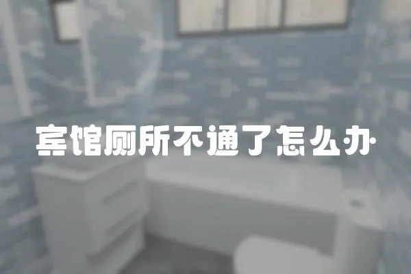 賓館廁所不通了怎么辦