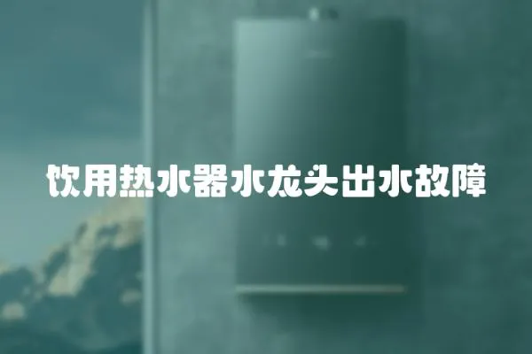 飲用熱水器水龍頭出水故障