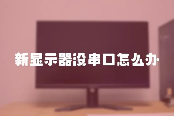 新顯示器沒串口怎么辦