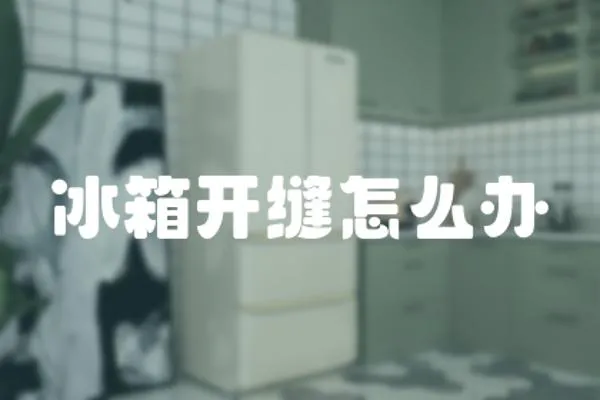 冰箱開縫怎么辦