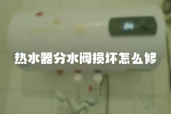 熱水器分水閥損壞怎么修
